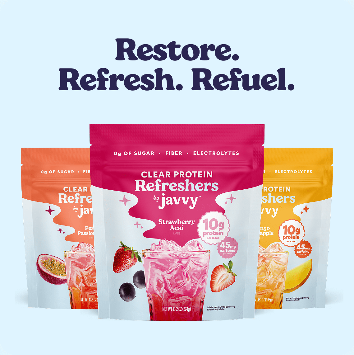 Peach Passionfruit Protein Refresher